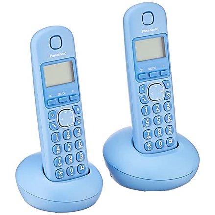 angelswatch telepon wireless panasonic kx-tgb212 biru KX-TGB212 2 handset blue colours/ wireless panasonic kx-tgb212