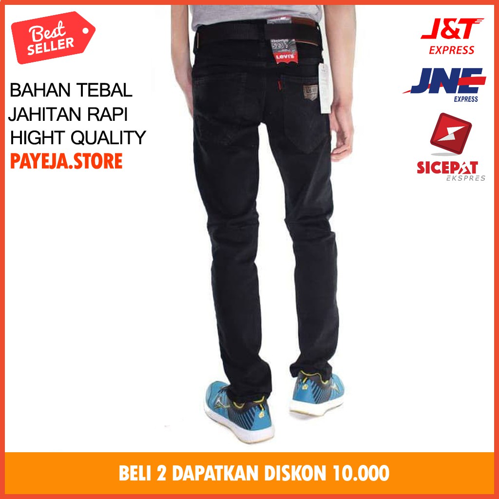 CELANA JEANS LEVIS HITAM