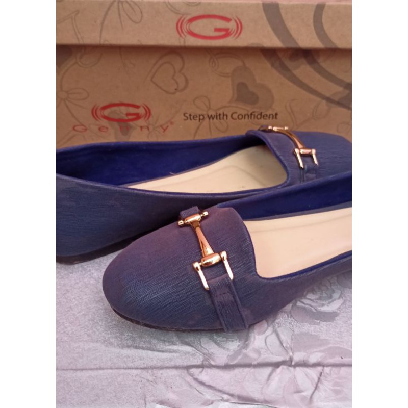 Genny Flat Shoes Navy | Genny Sepatu Wanita