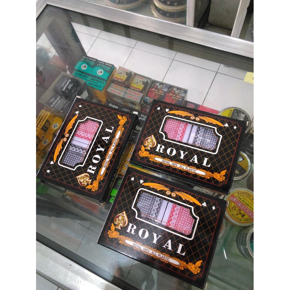 Kartu Remi Plastik ROYAL ( ISI 2 SET KARTU )