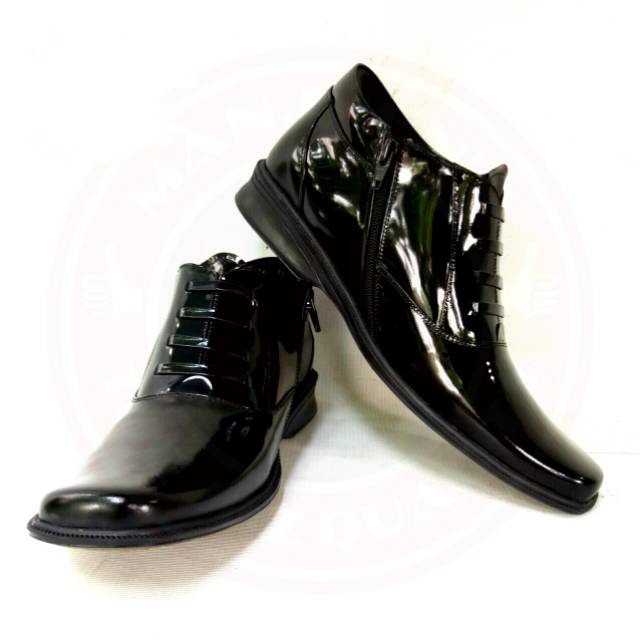 PDH 02-LUX Sepatu Kulit Asli Kilap Pdh Polri TNI