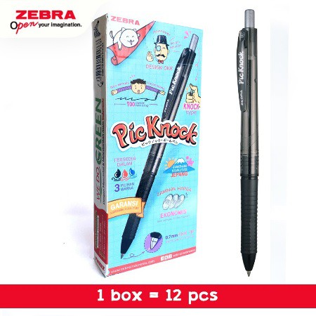 

Zebra Picknock 1 Lusin (isi 12 pulpen)