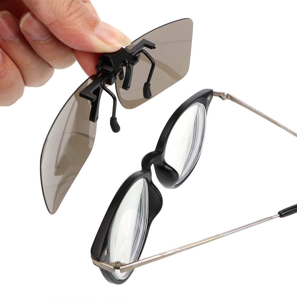 Kacamata Hitam Jepit Lensa Jepit kaca mata Biasa jadi Anti UV UV400 Polarized untuk Berkendara