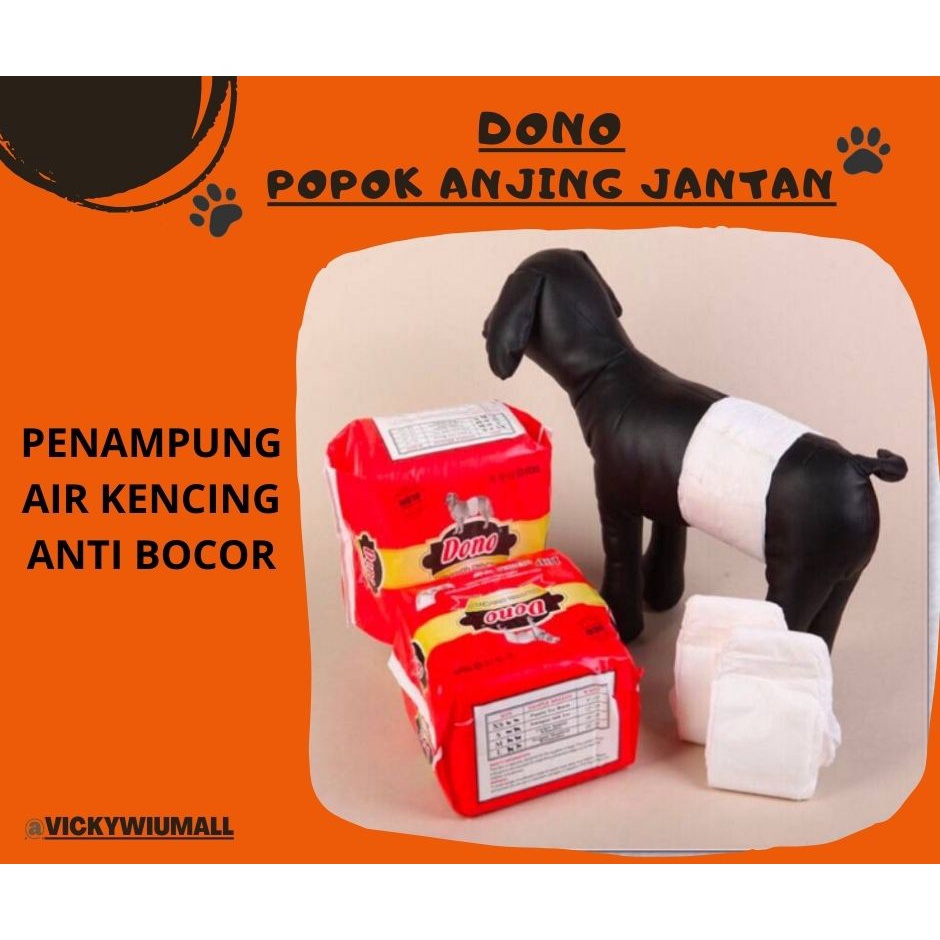 Popok Anjing Jantan Ukuran XS S M L Pampers Diapers Dog Hewan Peliharaan Pet Diposable Binatang Kesayangan Air Kencing Ternak Anti Bocor