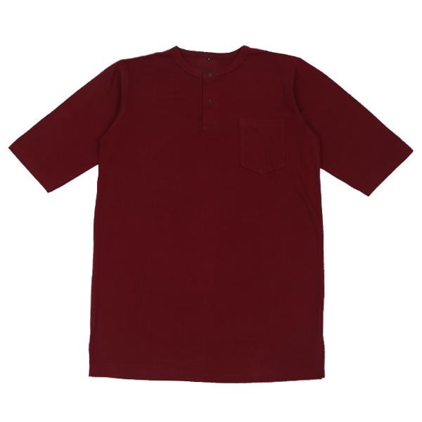 Athawear Kurta Basic Full Maroon - L