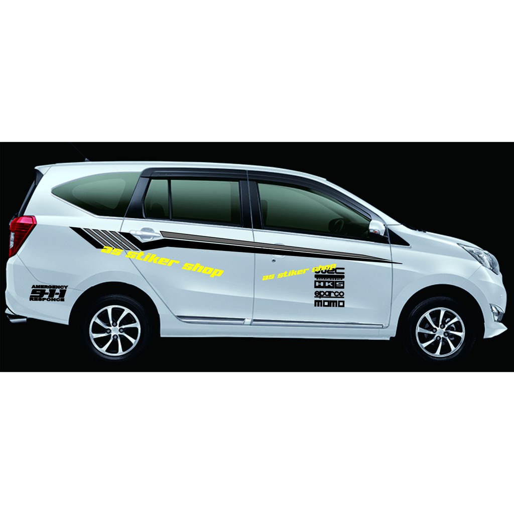 PROMO STIKER CUTING STICKER MOBIL SIGRA CALYA AVANZA XENIA FORTUNER STIKER MOBIL TERBARU