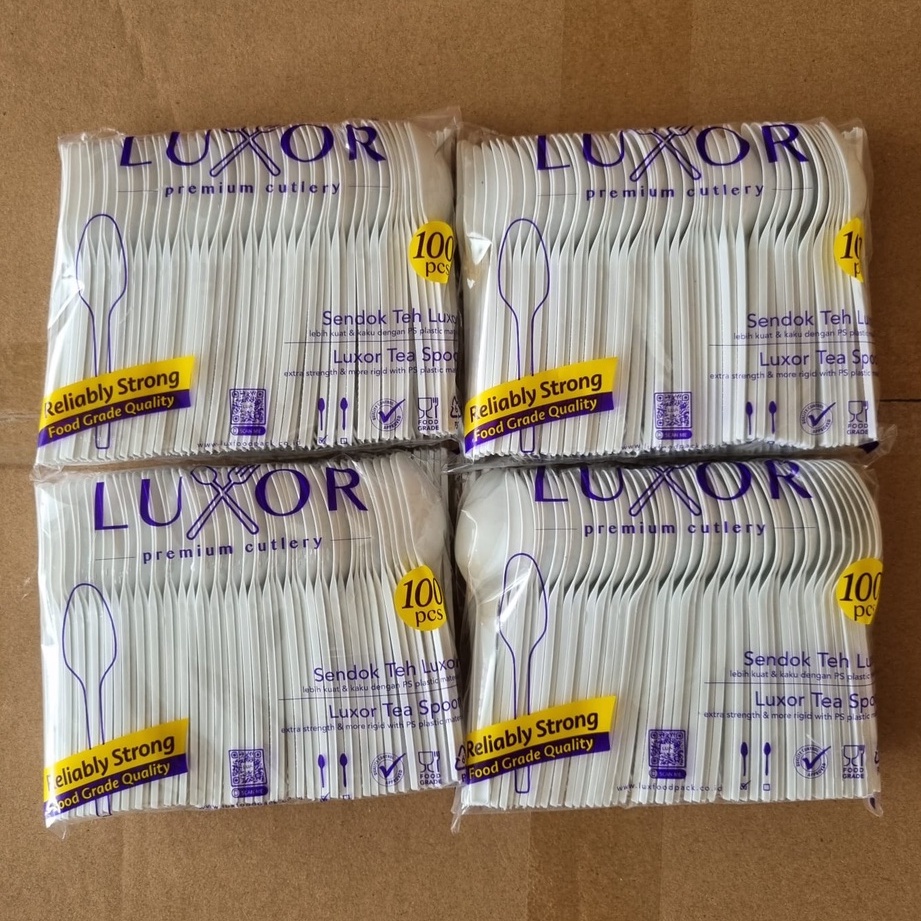Sendok Kecil Teh Pudding Jelly Putih Luxor