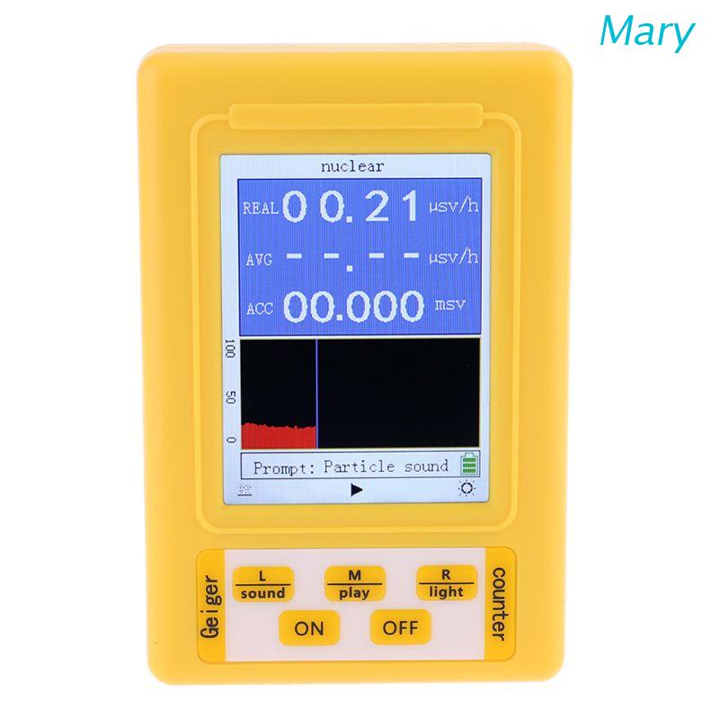 Mary BR-9C 2in1 Alat Detektor Radiasi Nuklir EMF Meter Elektromagnetik Handheld Portable