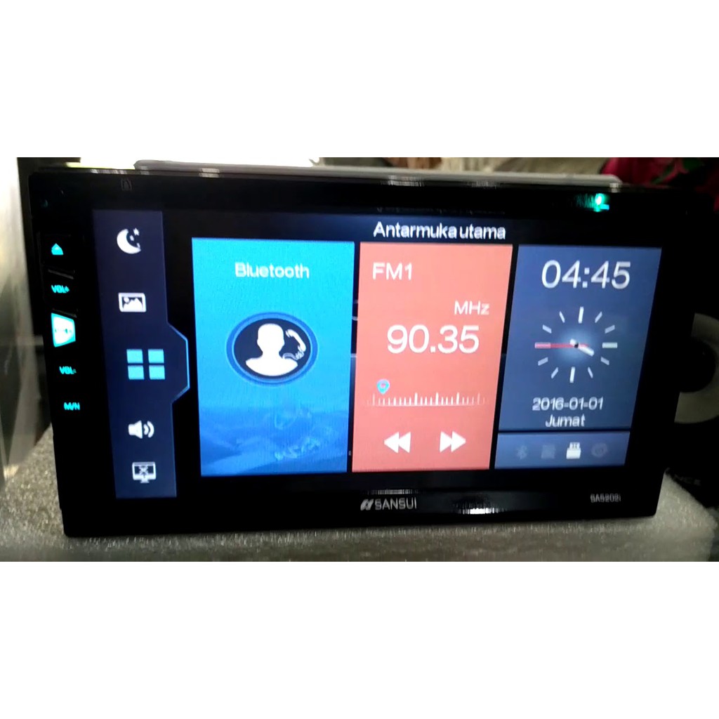 Head Unit dvd Tv Mobil Tape Double Din 6,9INCH SANSUI JAPAN INNOVATION FULL HD