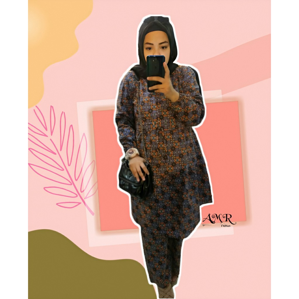 TIARA SETCEL TUNIK CELANA KATUN BANGKOK BUSANA MUSLIM TIARA SETCEL TUNIK CELANA KATUN BANGKOK BUSANA MUSLIM