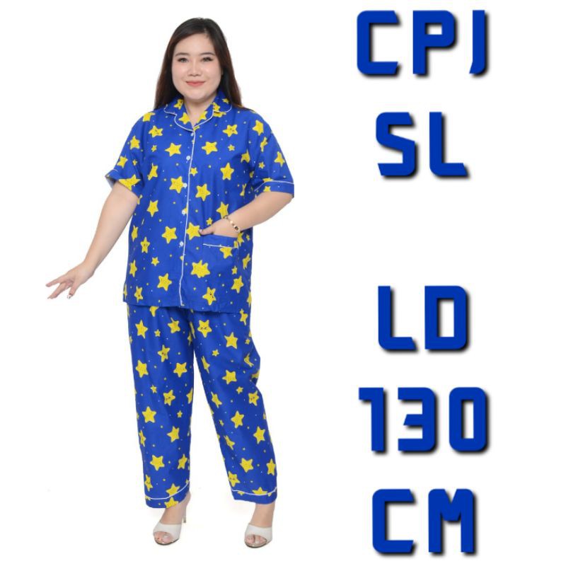 Pakaian tidur Piama couple ibu dan anak star nevi