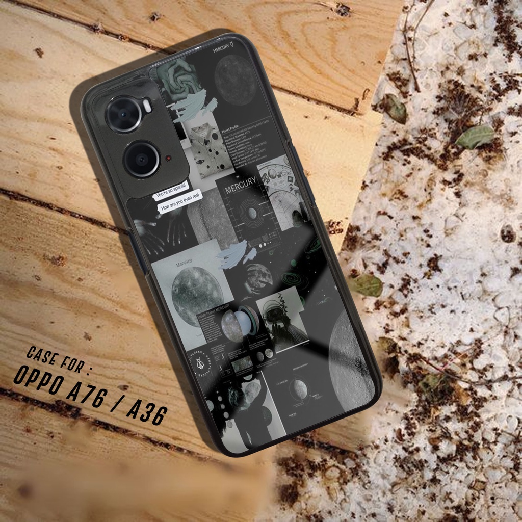 Case Oppo A76 / A36 - Fashion Case Motif BLACK AESTHETIC - Casing Oppo A76 / A36 - Case hp Oppo A76 