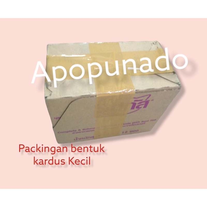 

packing pesanan kecil menggunkan karton