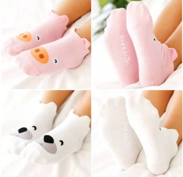 KAOS KAKI BAYI CUTE ANIMAL 3D BAHAN KATUN7