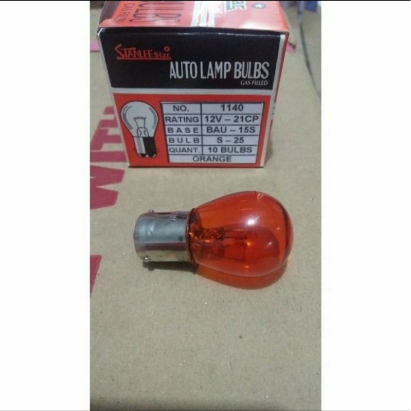 Jual Bohlam Stanlee Star 12v Kaki1 Besar Kaki Miring Serong Orange1140 Shopee Indonesia 6824