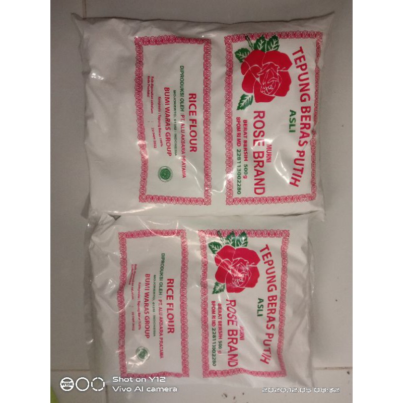 TEPUNG BERAS ROSE BRAND 500 gram / Tepung Tapioka / Tepung Ketan Putih