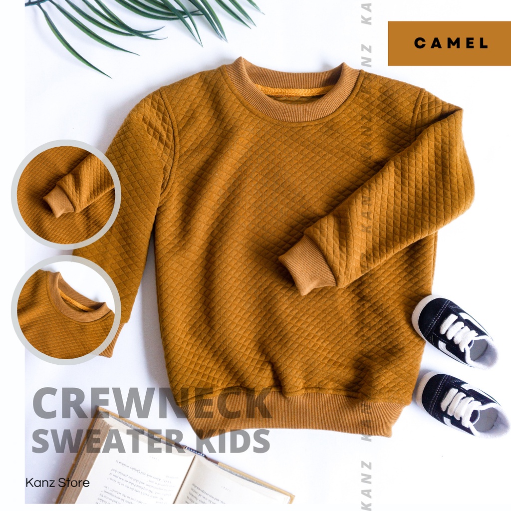 Crewneck Sweater | Sweater Bayi / Anak Usia 3 bulan - 8 tahun | Basic Polos Knitt pakaian anak unisex