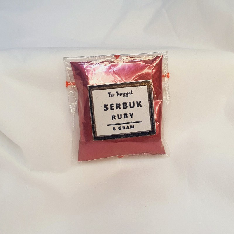 SERBUK RUBY 3 gr 3gr Glitter Powder Bubuk Gliter Eceran Sablon Resin Pernak Pernik Padat Padatan DIY Kerajinan Kesenian Art Prakarya Seni Perlengkapan Peralatan Craft Crafting Warna Warni Paint Painting Color Colorful Hiasan Hias Grosir Prakarya Malang