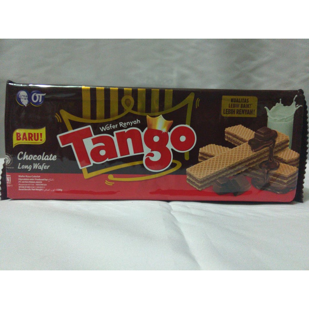 Aneka Snack Long Wafer Tango 130 Gram Wafer Tango Coklat Wafer Tango Vanila Indonesia