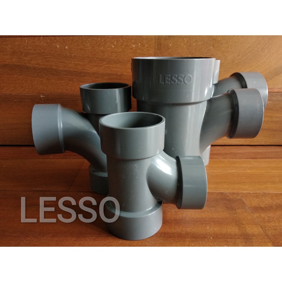 Tee Y Pvc 1 1/2" inch Lesso D 90* Radius Tee Cabang Sambungan Pipa