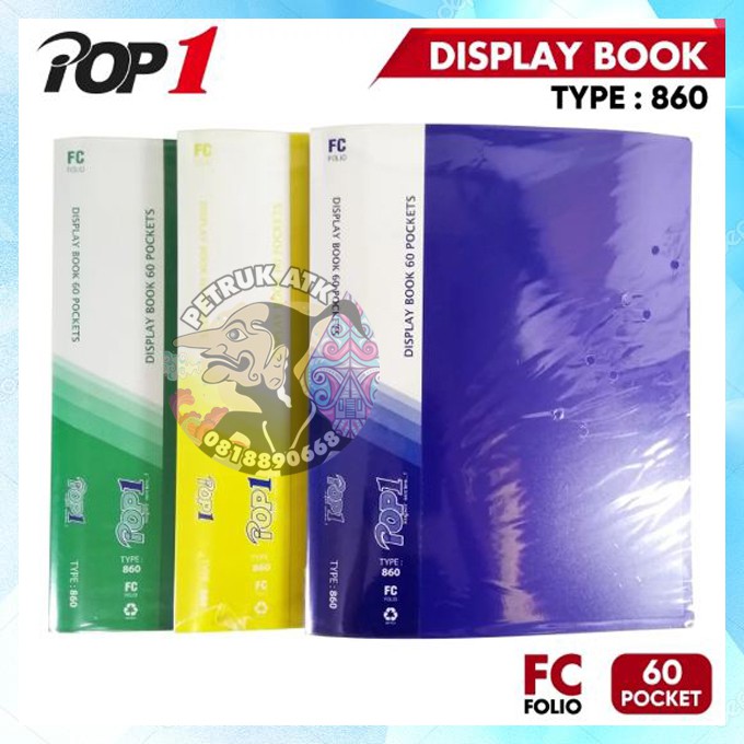 

[PCS] DISPLAY BOOK / DOCUMENT KEEPER / CLEAR HOLDER FOLIO POP1 CH-60 60 POCKETS*