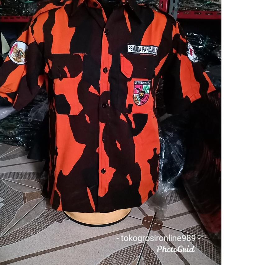 ➧ Kemeja pemuda pancasila . kemeja PDH Pemuda pancasila tangan pendek ✵