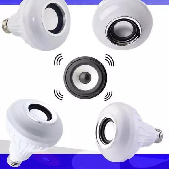 GO_KIL. Bohlam Lampu Led Musik Bluetooth Speaker Plus Remote / Speaker Bluetooth Lampu/ Speaker Lam