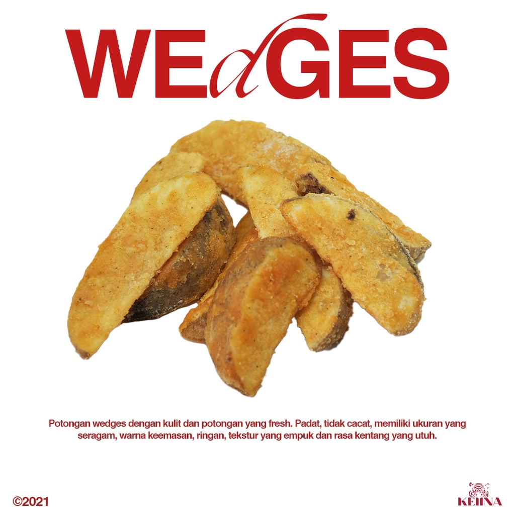 

French Fries Kentang Goreng Seasoned Wedges Lamb Weston Import USA