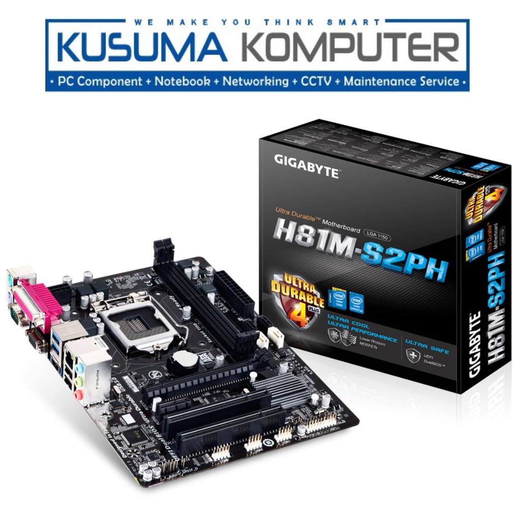 Gigabyte Motherboard H81M S2PH GA-H81M-S2PH DDR3 LGA 1150