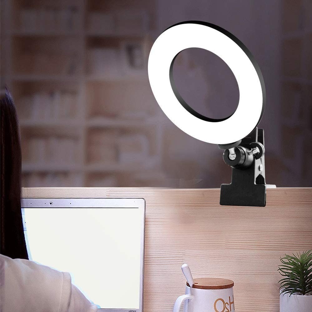 AKN88 - Professional 6-inch Desk LED Ring Light - Penerangan Untuk VLOG