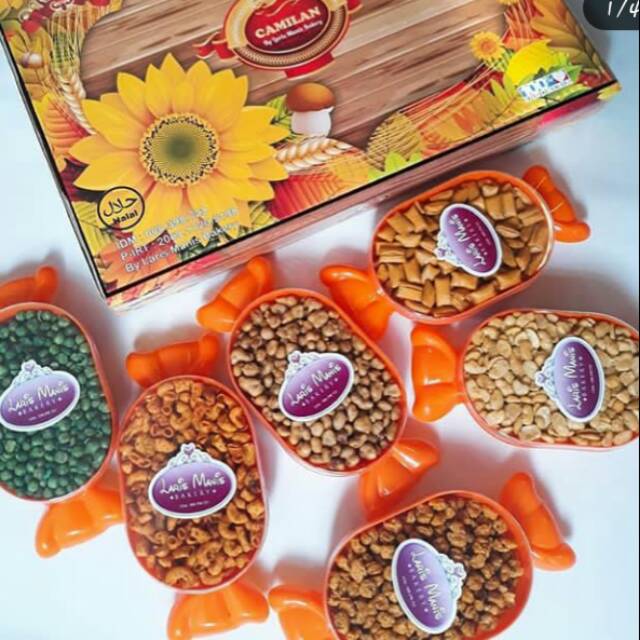 

Laris manis kacang camilan 6 toples