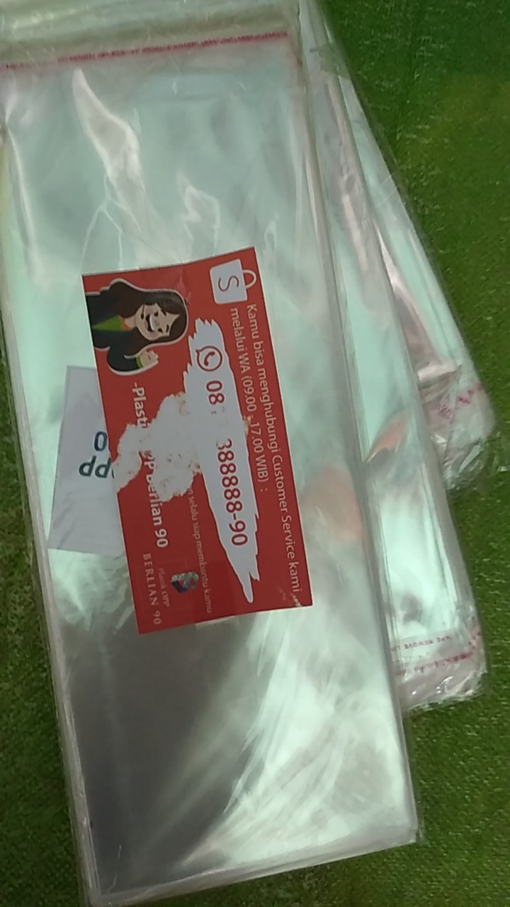 9 X 21,5 Cm Plastik Opp Seal Tebal 30 Micron (0,5) / Plastik Kemasan / Plastik Undangan