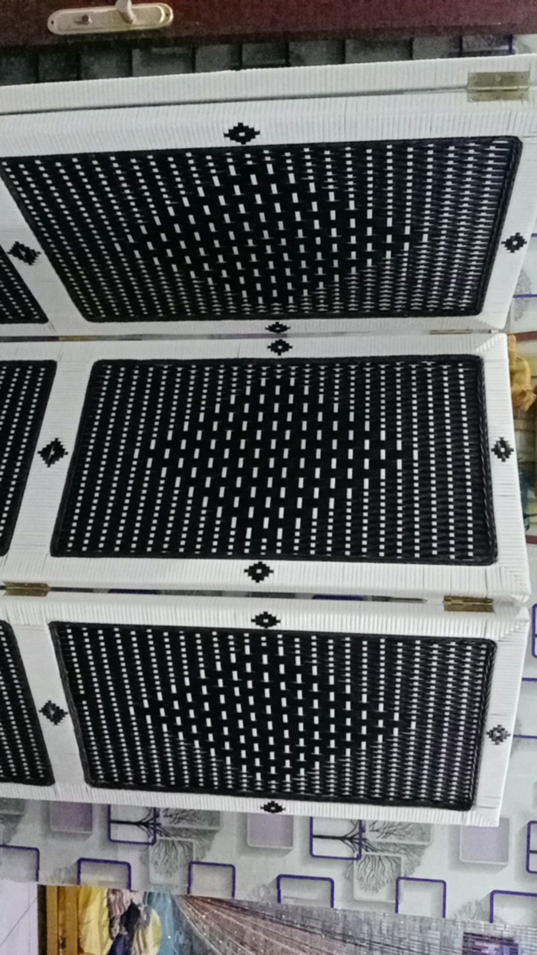 Partisi 4 Pintu Rotan Sintetis