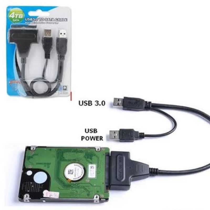 Jual Kabel Sata To Usb Slot Adaptor Original Hdd Ssd Shopee Indonesia