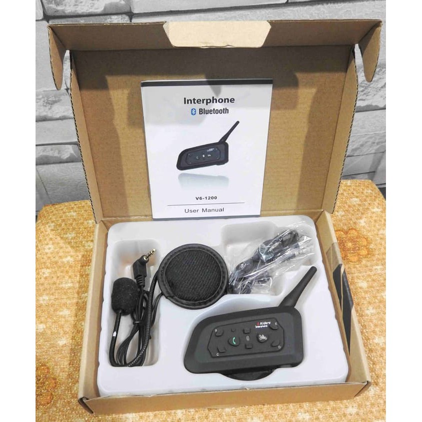 Bluetooth Intercom V6 6-riders 1200M for helmet - hot item