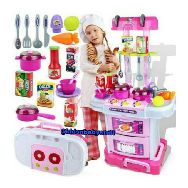 MAINAN KITCHEN SET KOPER BESAR / KITCHEN SET KOPER PINK BESAR