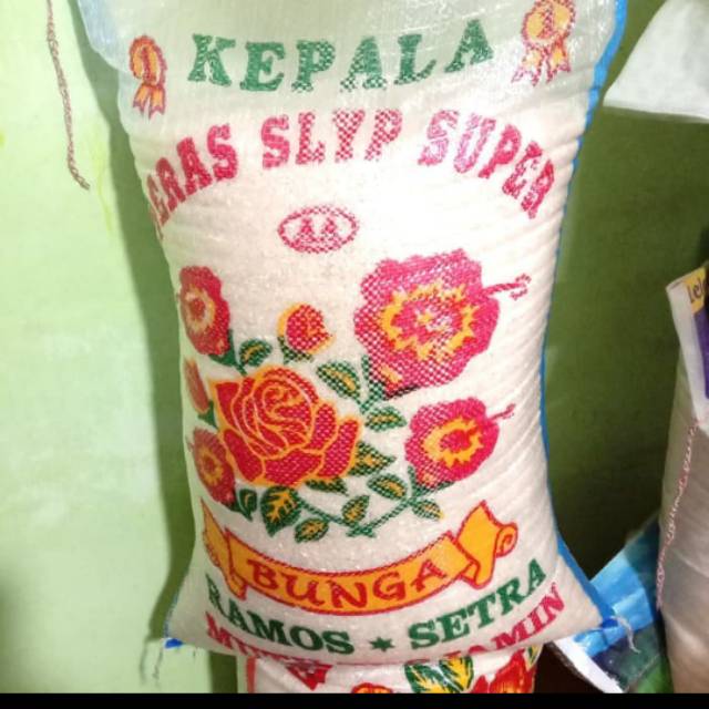 Beras SLYP Super Cap Kembang IR 64 / IR64 Pulen SWALAYAN MURAHJAKARTA