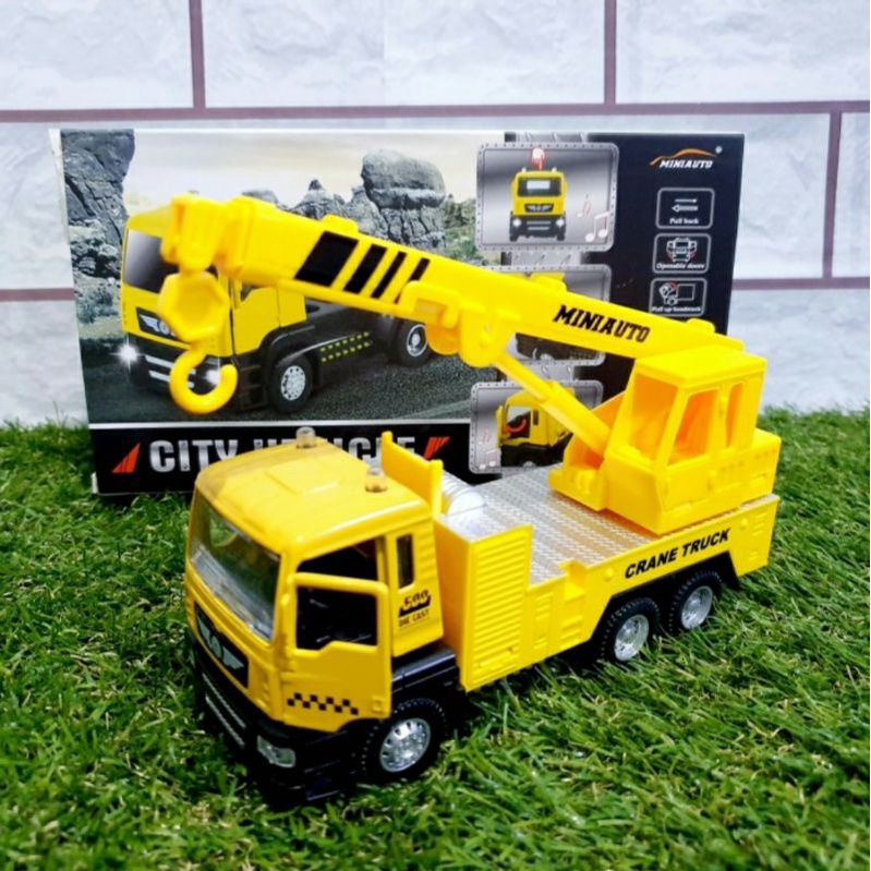 DIECAST MINIATUR TRUK CRANE/MINIAUTO TRUCK CRANE ALLOY