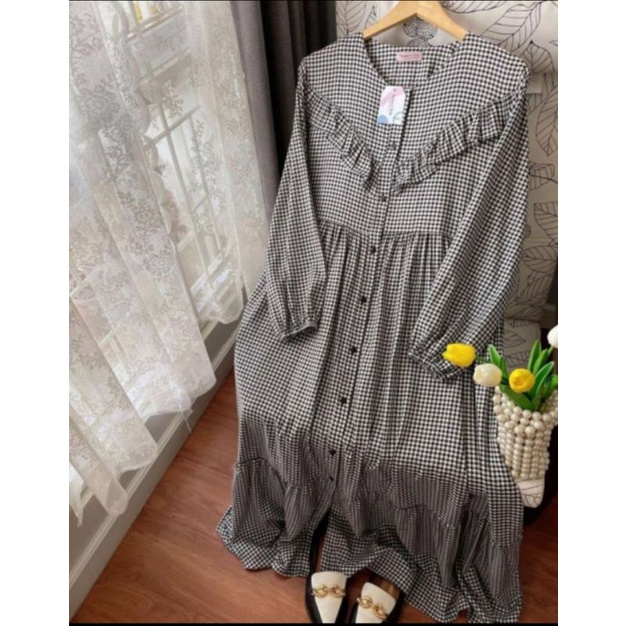 HAYYA NEW GINGHNAM BLACK BY HAIDEEORLIN