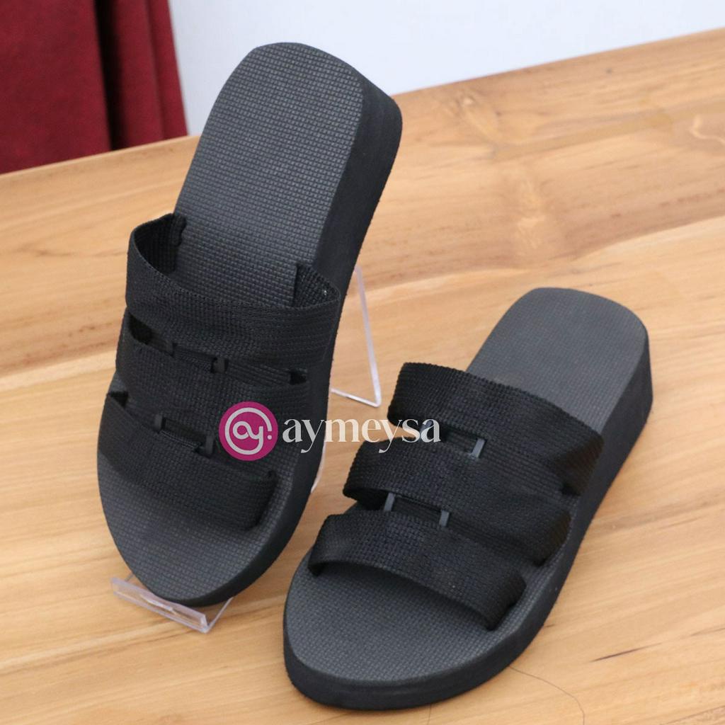 Sandal Wedges Selop Wanita kekinian terbaru model LISA