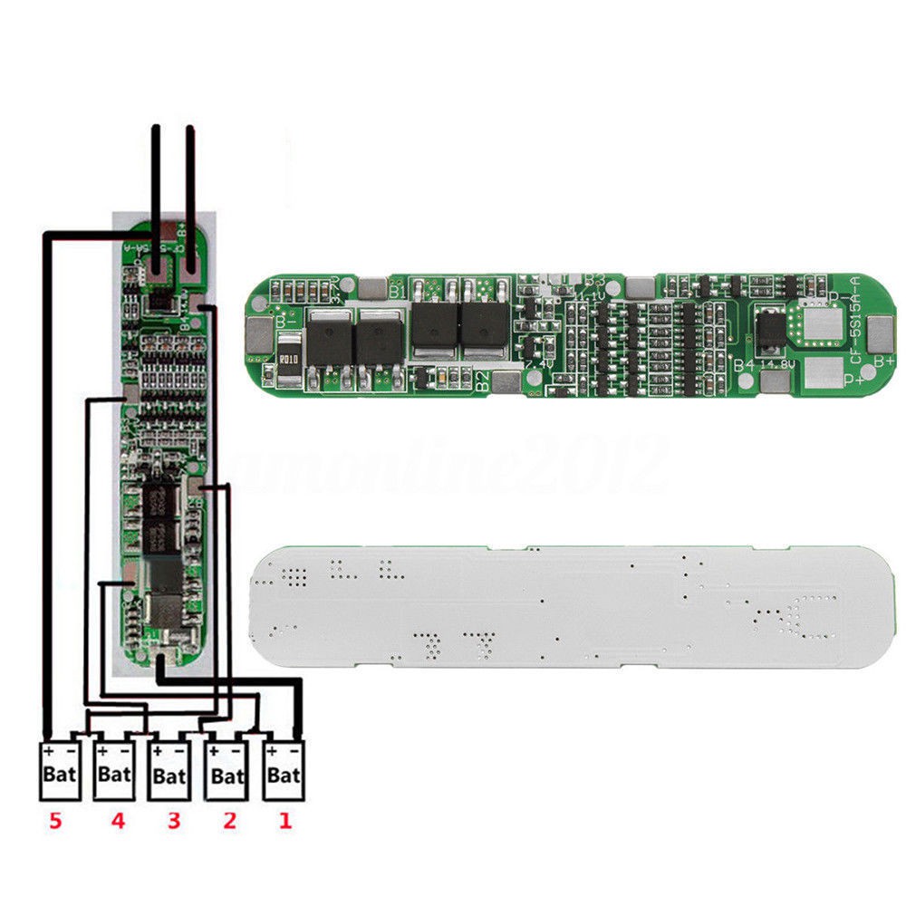 Li-ion Lithium Battery 18650 5S 15A Charger PCB BMS 18.5V Cell Protect