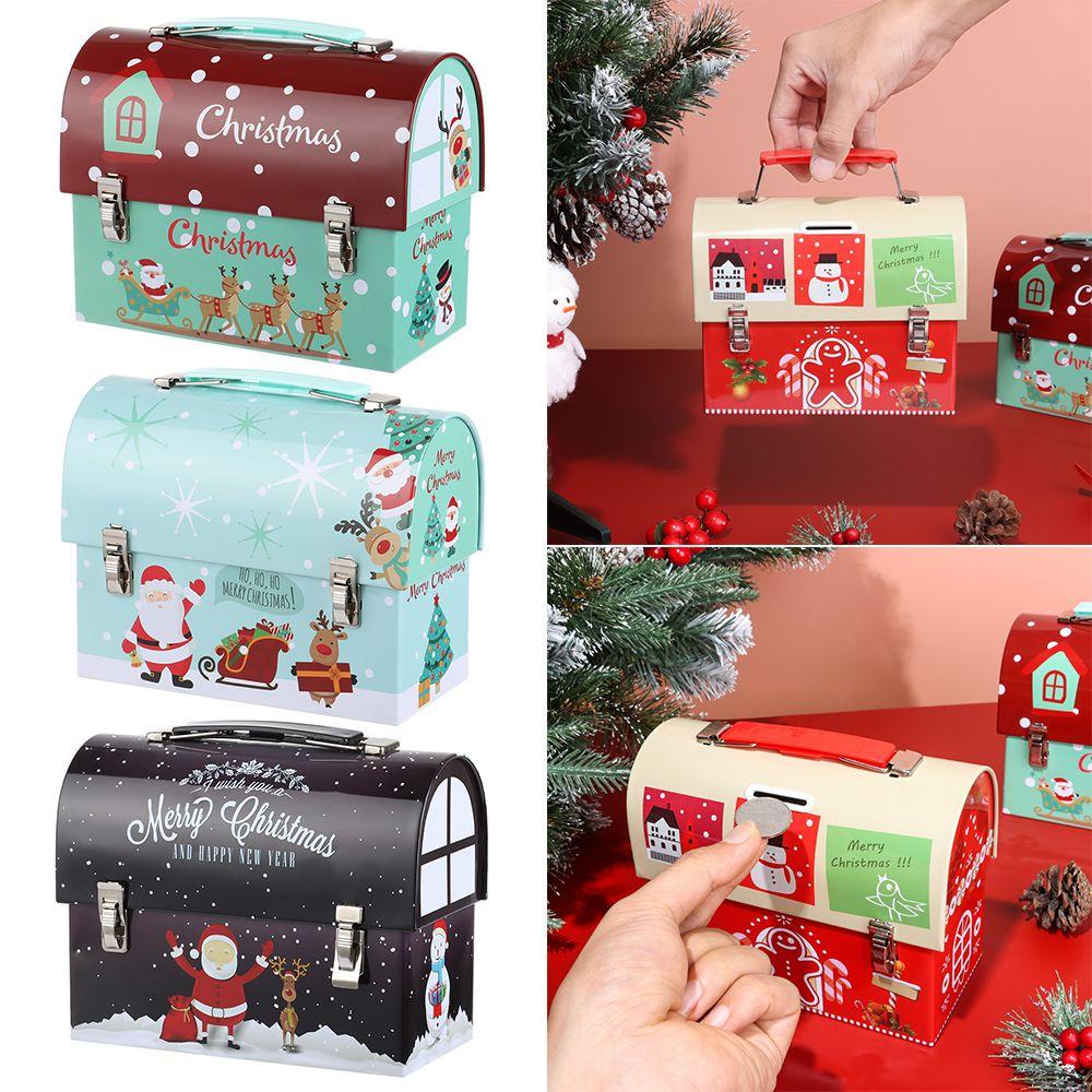 Preva Christmas Gift Box Storage Box Kotak Kue Kering Kemasan Kado Hadiah Tahun Baru