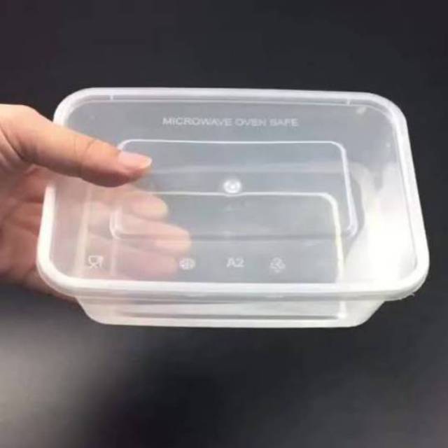  ISI 25PCS Box Plastik  Bening 650ml Kotak Makan Plastik  