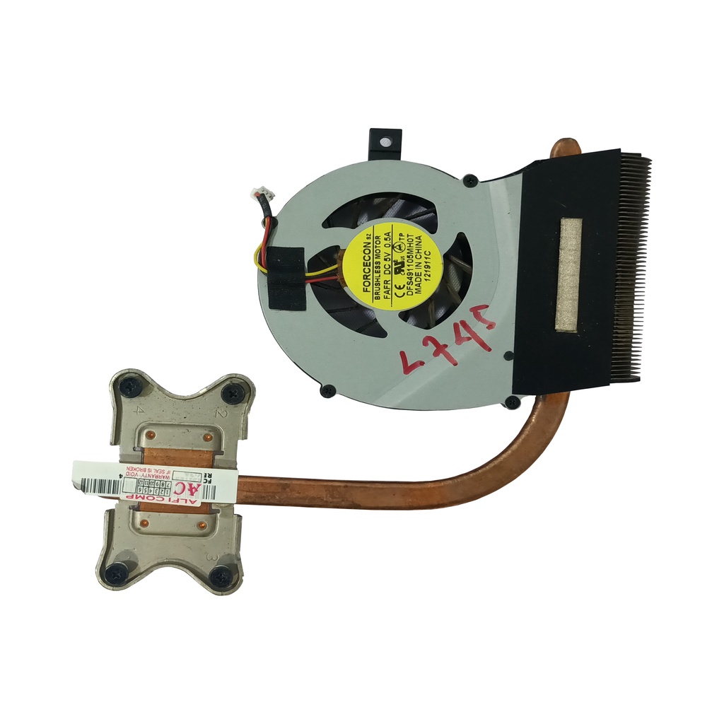 Heatsink toshiba L745 / kipas laptop l745 / Aksesoris laptop / Fan  laptop