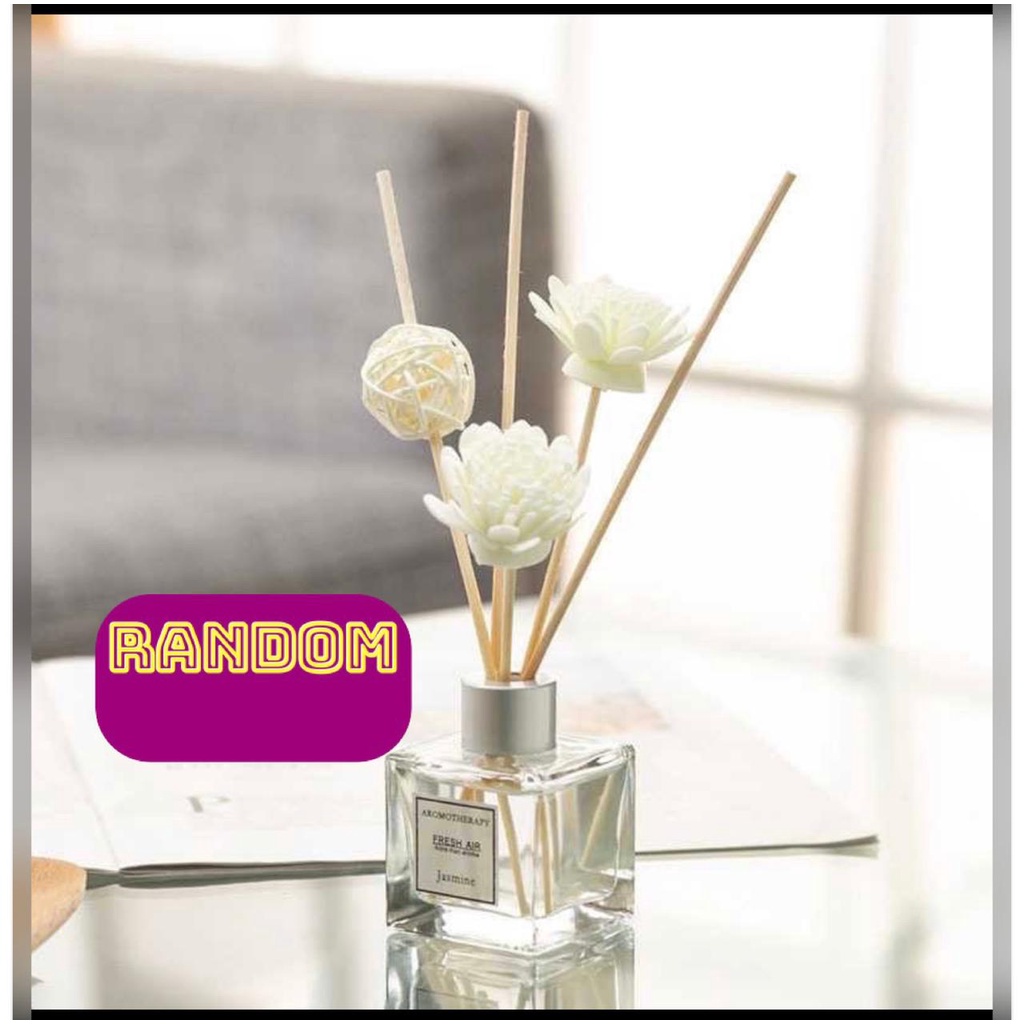 OS Pengharum Pewangi Ruangan Reed Diffuser Aromaterapi Stick Ruangan Aromaterapi Stik Hiasan Meja-Aromatherapy Random