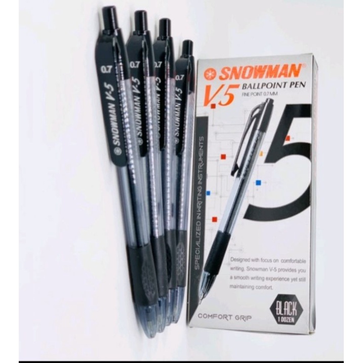 

Bolpoin snowman v5 hitam