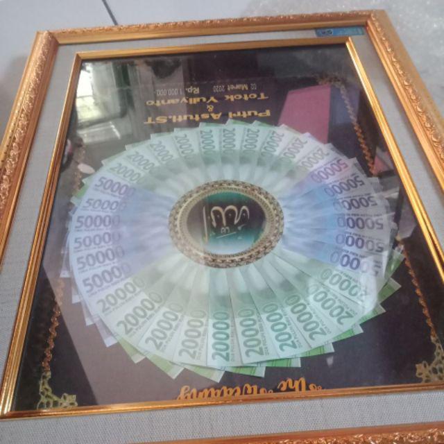 Mahar Nikah Uang Kuno , Mahar Uang, Mahar Cikarang Bekasi, Seserahan Bingkai 3d 12r