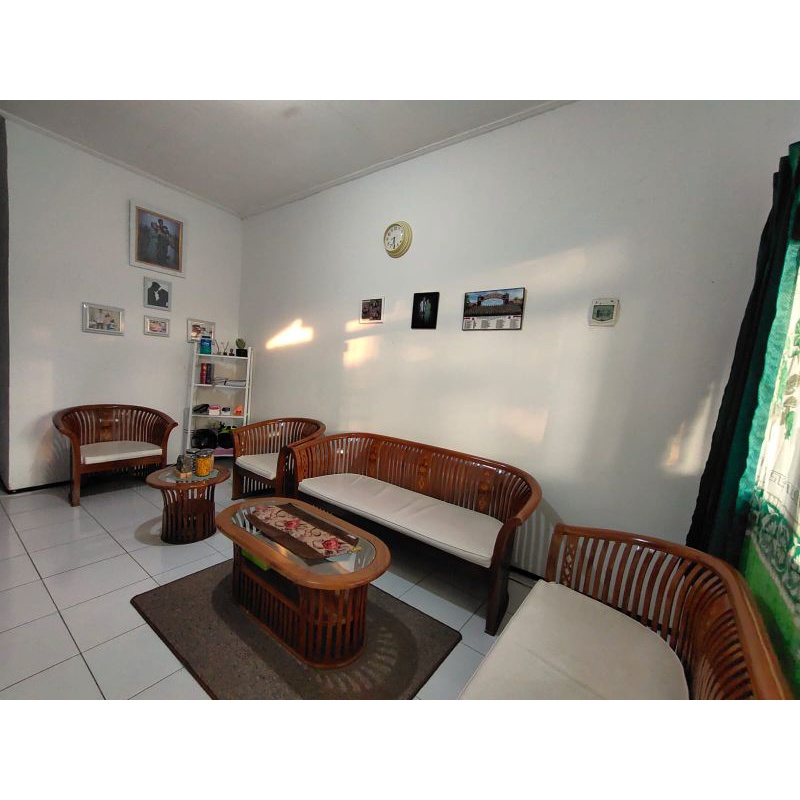 kursi tamu jati Jepara model keranjang