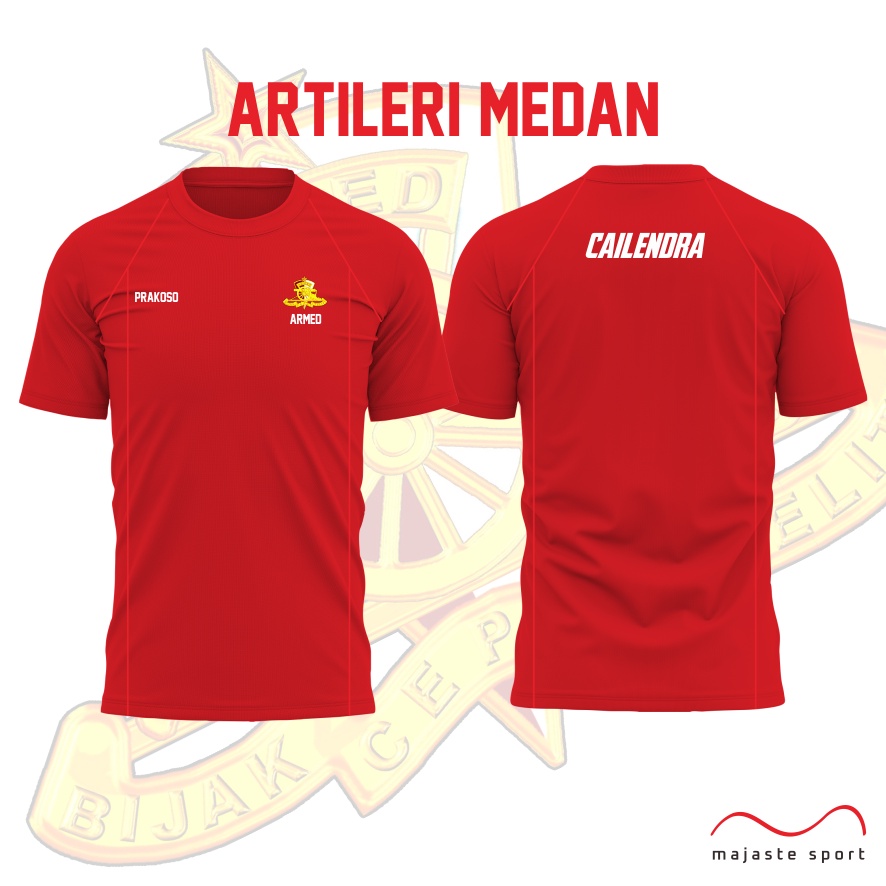 Custom Produk Kaos Armed | Artileri Medan | Kaos Olahraga Armed | Baju Armed