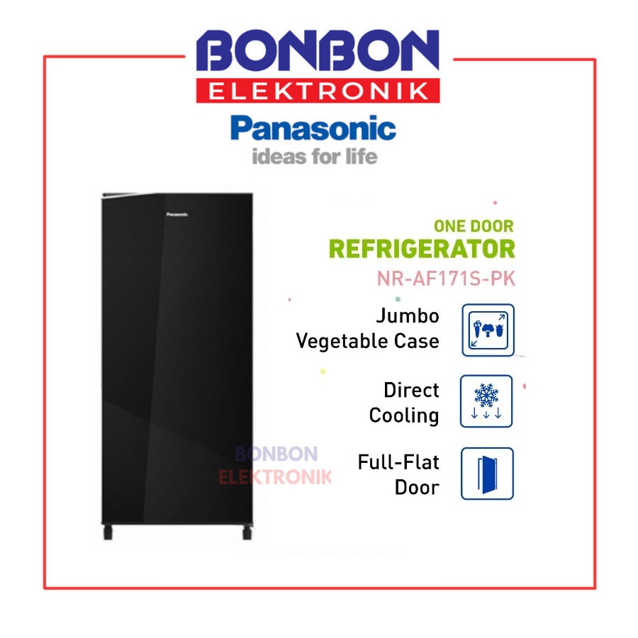 Panasonic Kulkas 1 Pintu NR-AF171S-PK 155L Black